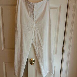 Eileen Fisher cotton pants Small.